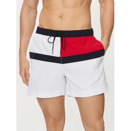Zdjęcie Tommy Hilfiger Szorty kąpielowe UM0UM03259 Biały Regular Fit