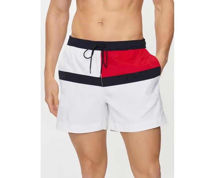 obrazek 1 Tommy Hilfiger Szorty kąpielowe UM0UM03259 Biały Regular Fit