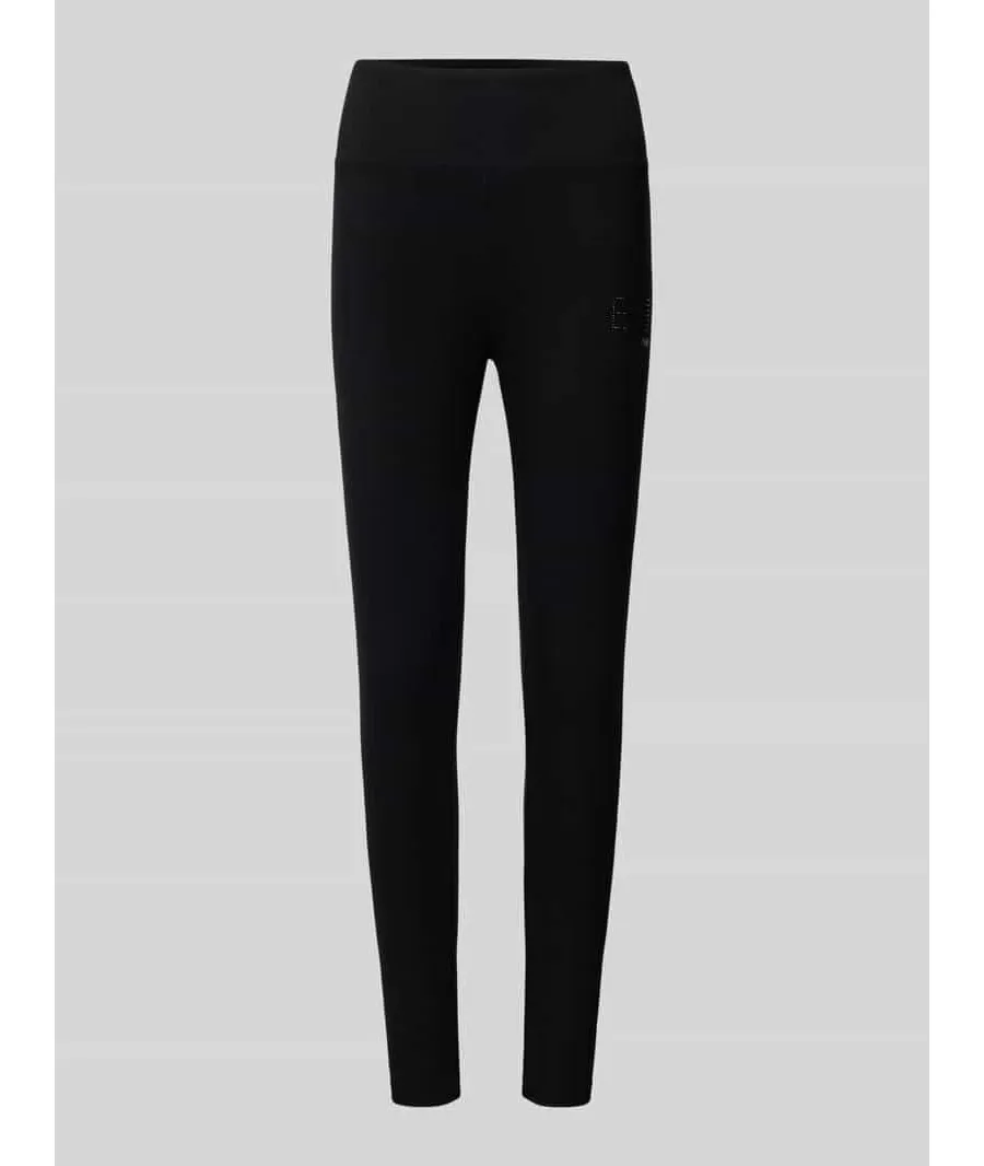 obrazek 1 Legginsy o kroju skinny fit z detalem z logo