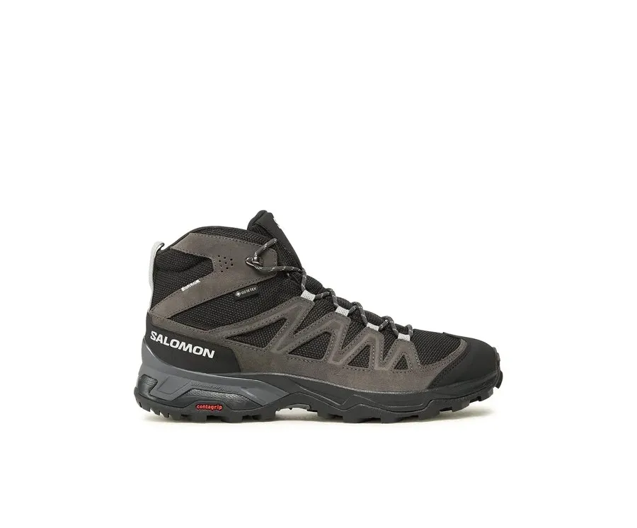 obrazek 1 Salomon Trekkingi X Ward Leather Mid GORE-TEX L47181700 Szary