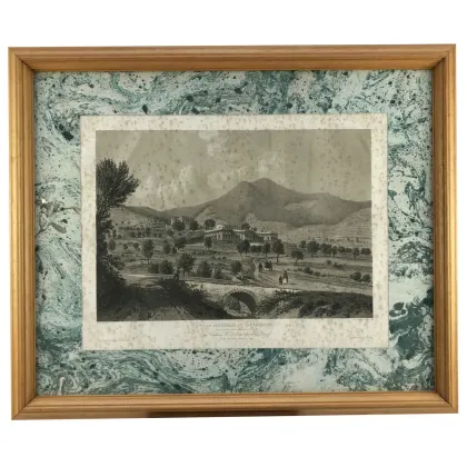 Picture Imperial villa of San Martino on the island of Elba from the 19th century