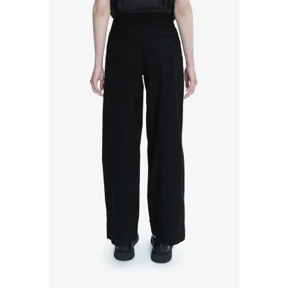 Zdjęcie A.P.C. spodnie bawełniane kolor czarny proste high waist COFAM.F08427-BLACK