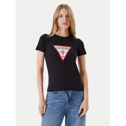 Zdjęcie Guess Jeans T-Shirt W4YI04 J1314 Czarny Slim Fit