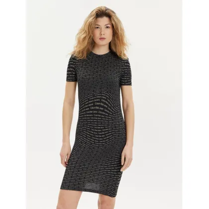 Zdjęcie Calvin Klein Jeans Sukienka codzienna J20J223205 Czarny Slim Fit
