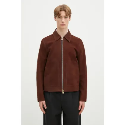 Zdjęcie Paul Smith kurtka zamszowa męska kolor brązowy przejściowa M1R-383Z-P02611