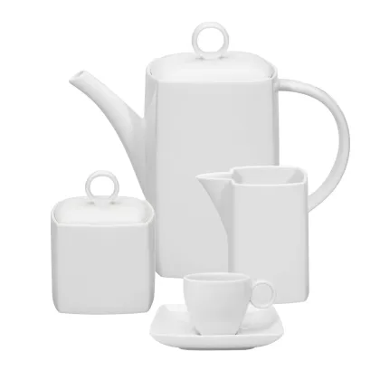 Picture Porcelain coffee set from the Carré White collection - Vista Alegre