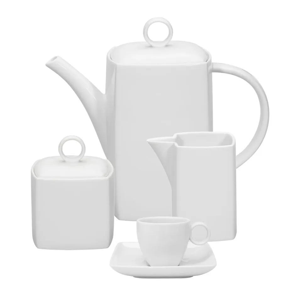picture 1 Porcelain coffee set from the Carré White collection - Vista Alegre