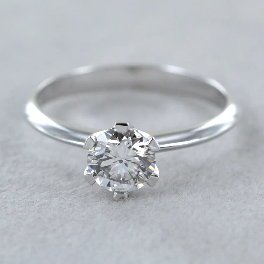 obrazek 5 Pierścionek Solitario a Corona z dużym diamentem