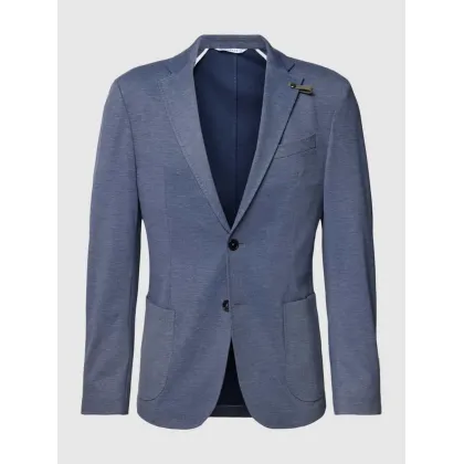 Zdjęcie Marynarka na dwa guziki o kroju slim fit z ozdobną szpilką model ‘Seba’