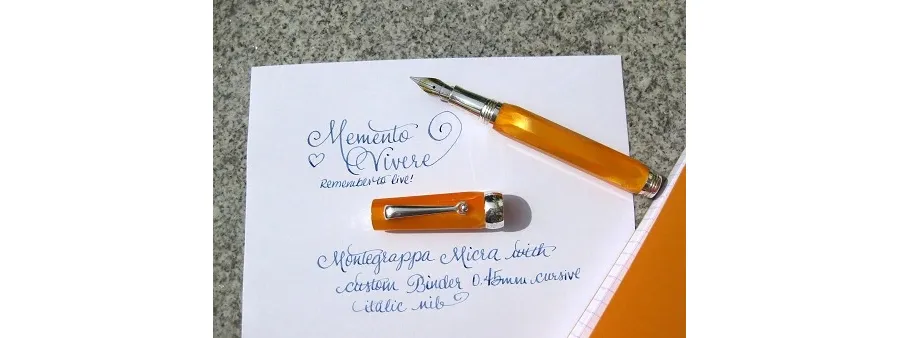 obrazek 3 Eleganckie Orange Micra Pióro Wieczne Montegrappa
