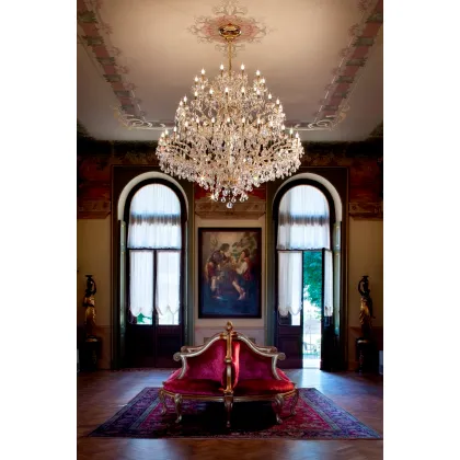 Picture Modern glass chandelier for the living room