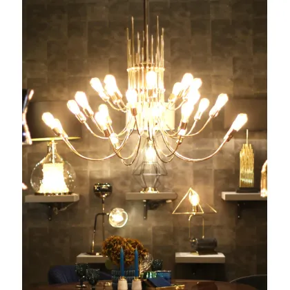 Zdjęcie Efektowna lampa wisząca z mosiądzu Octus marki CreativeMary