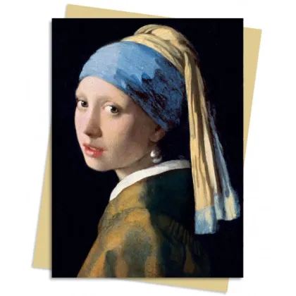 Zdjęcie Pakiet kartek na życzenia (Johannes Vermeer: Dziewczyna z perłą) - Flame Tree Publishing