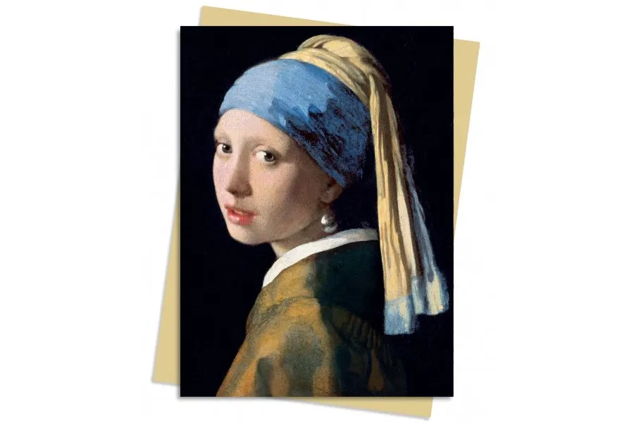 obrazek 1 Pakiet kartek na życzenia (Johannes Vermeer: Dziewczyna z perłą) - Flame Tree Publishing