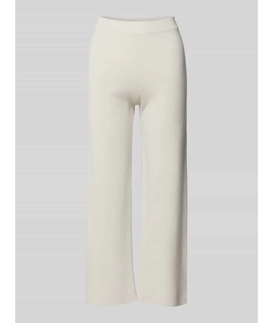 obrazek 1 Spodnie z szeroką nogawką i elastycznym pasem