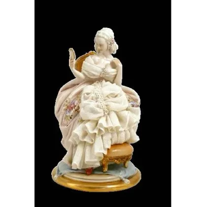 Zdjęcie Kobieta z lustrem - włoska porcelana