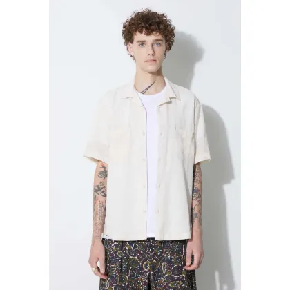 Zdjęcie Corridor koszula bawełniana męska kolor beżowy regular SS0124.NAT-CREME