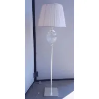 Picture Stylish floor lamp with crystal and shade - Il Paralume Marina