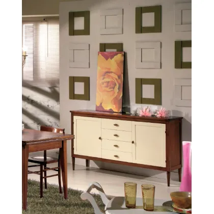 Zdjęcie Włoski kredens 2-drzwiowy 4-szufladowy - Fratelli Mirandola