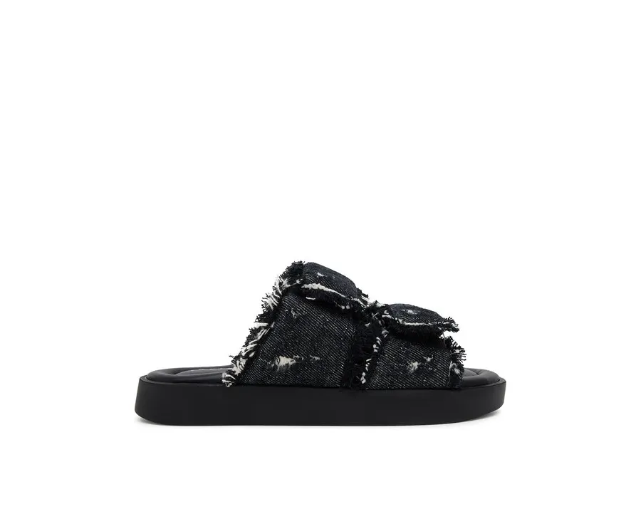 obrazek 1 Inuikii Klapki Classic Jeans Velcro 70104-143 Czarny