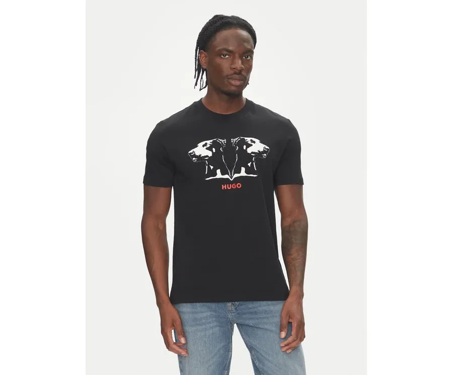 obrazek 1 HUGO T-Shirt Dobero 50542734 Czarny Regular Fit