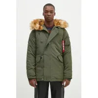 Zdjęcie Alpha Industries kurtka Explorer męska kolor zielony zimowa 193128.257