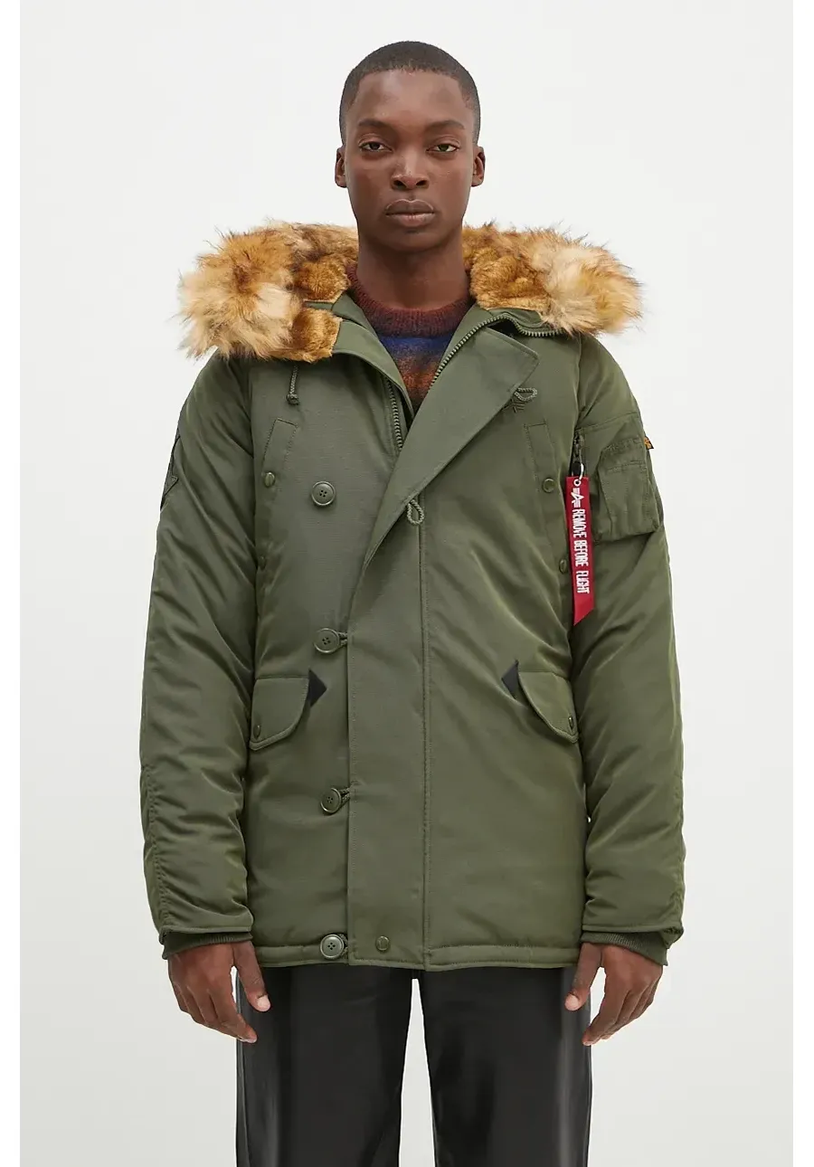 obrazek 1 Alpha Industries kurtka Explorer męska kolor zielony zimowa 193128.257