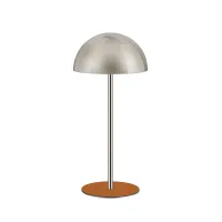 Picture Chrome-plated hat rack with cognac-colored base