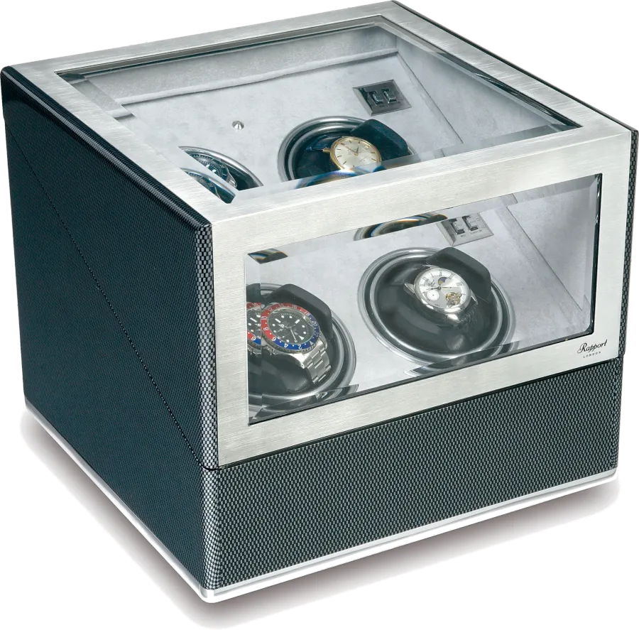 obrazek 2 Rotomat na 4 zegarki F3 Carbon Fibre + Aluminium Quad W254