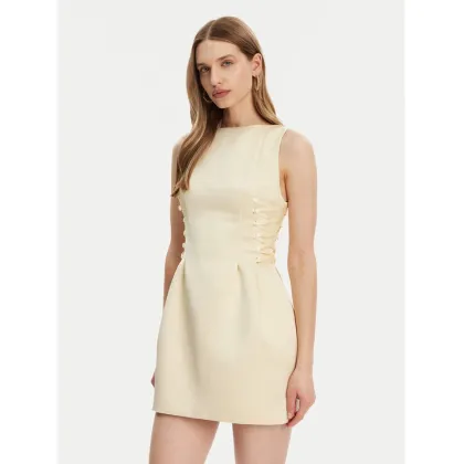 Zdjęcie Elisabetta Franchi Sukienka koktajlowa AB-772-51E2-DC7 Żółty Slim Fit
