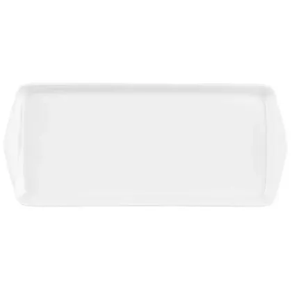 Zdjęcie Biały prostokątny półmisek na ciasto o nowoczesnym charakterze – Tettau