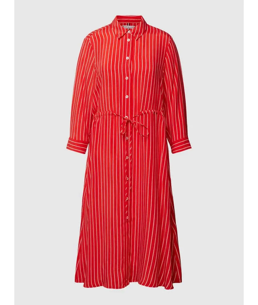 obrazek 1 Sukienka koszulowa ze wzorem w paski model ‘UNLINED TRIANGLE’