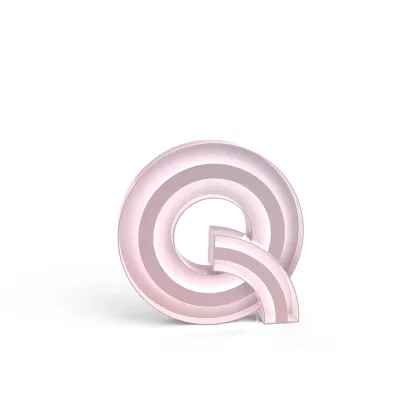 Zdjęcie Luksusowa neonowa litera Q