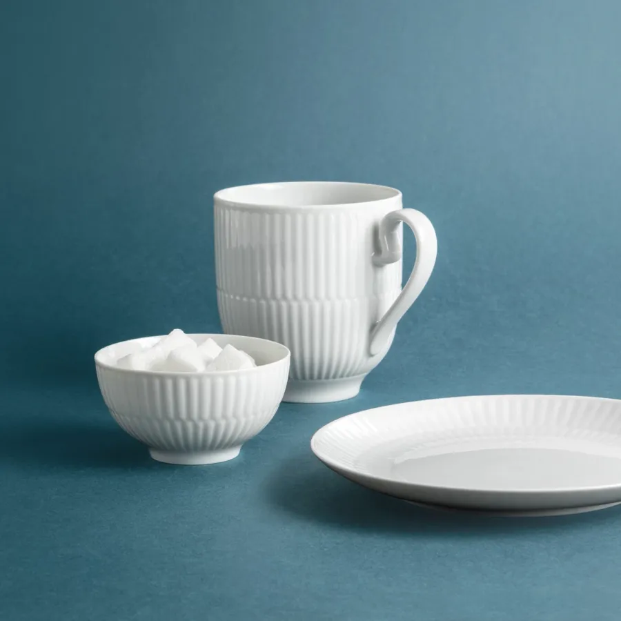 obrazek 3 Biały porcelanowy 18-elementowy zestaw do herbaty w stylu klasycznym - Tettau