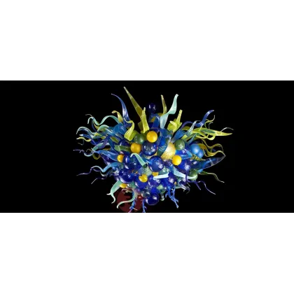 Picture Elite sculpture chandelier for the living room made of Murano glass – Vetreria Artistica Rosa