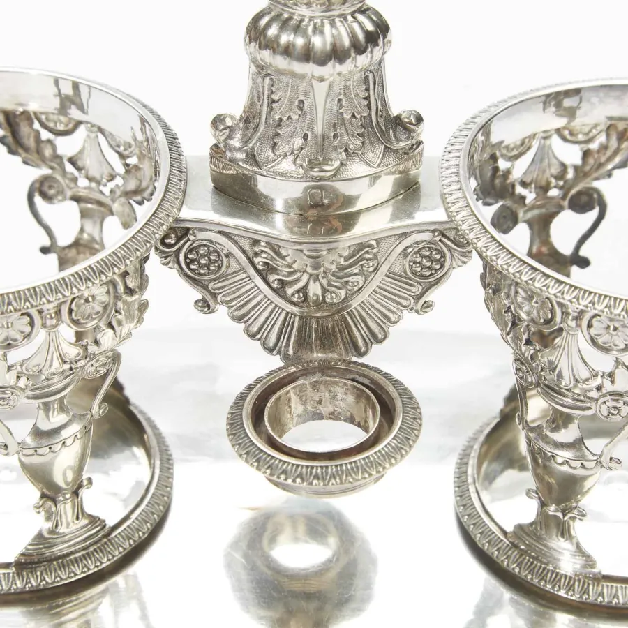 obrazek 6 Francuski zestaw ampułek do oliwy i octu z początku XIX wieku