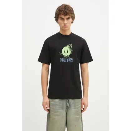 Zdjęcie Butter Goods t-shirt bawełniany Bomb Tee męski kolor czarny z nadrukiem BG243100