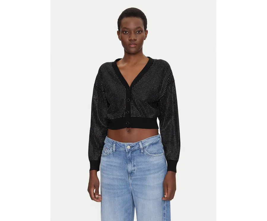obrazek 1 Guess Kardigan W5GR08 Z3MN2 Czarny Regular Fit