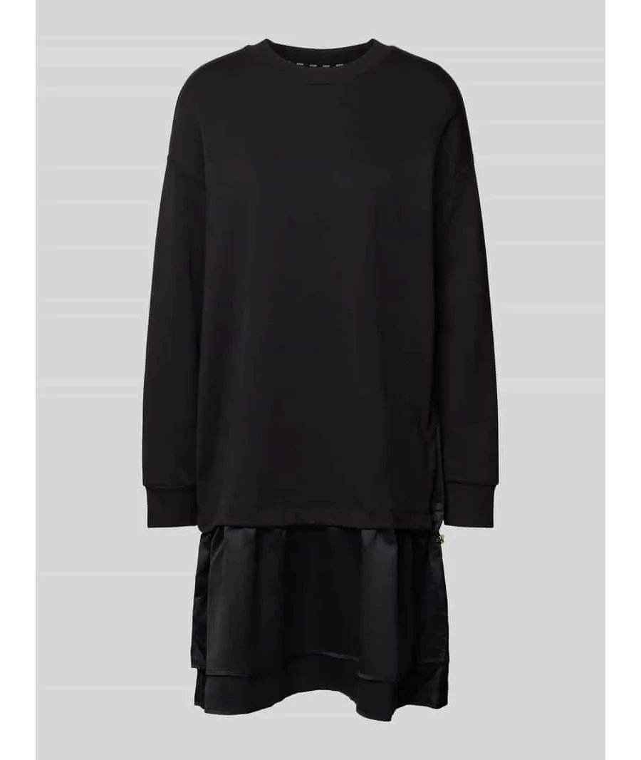 obrazek 1 Sukienka z dzianiny dresowej o długości do kolan z efektem dwóch warstw