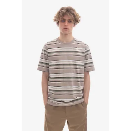 Zdjęcie Norse Projects t-shirt bawełniany kolor beżowy wzorzysty N01.0633.0920-0920