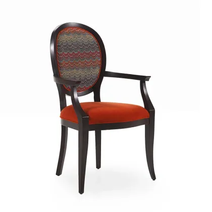 Zdjęcie Elegancki fotel z drewna bukowego w nowoczesnym - Sevensedie
