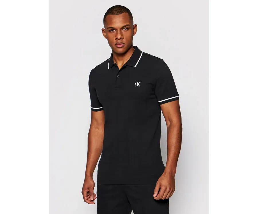 obrazek 1 Calvin Klein Jeans Polo J30J315603 Czarny Slim Fit
