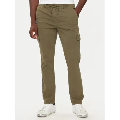 Zdjęcie Pepe Jeans Spodnie materiałowe PM211725 Zielony Slim Fit