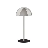 Picture A unique hat rack with a black base and chrome finish