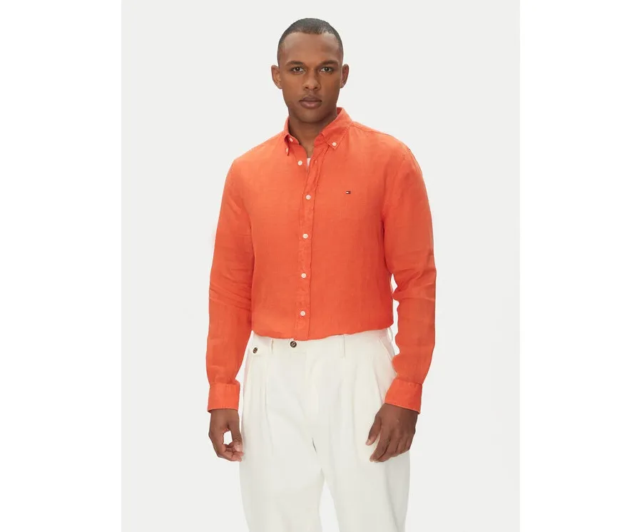 obrazek 1 Tommy Hilfiger Koszula MW0MW34602 Pomarańczowy Regular Fit