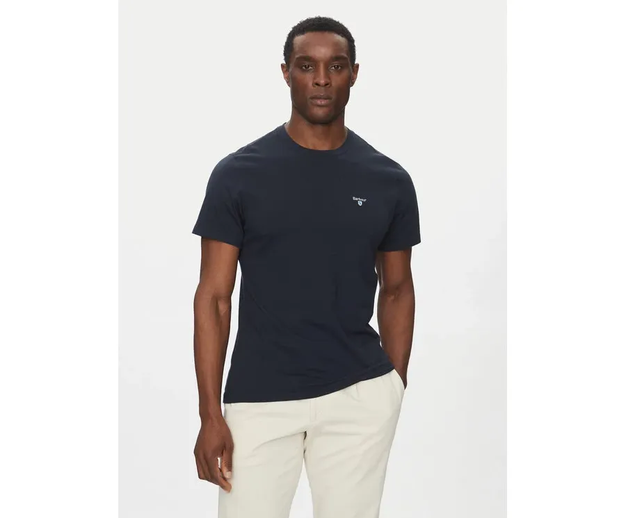 obrazek 1 Barbour T-Shirt Tartan MTS0670NY31 Granatowy Tailored Fit