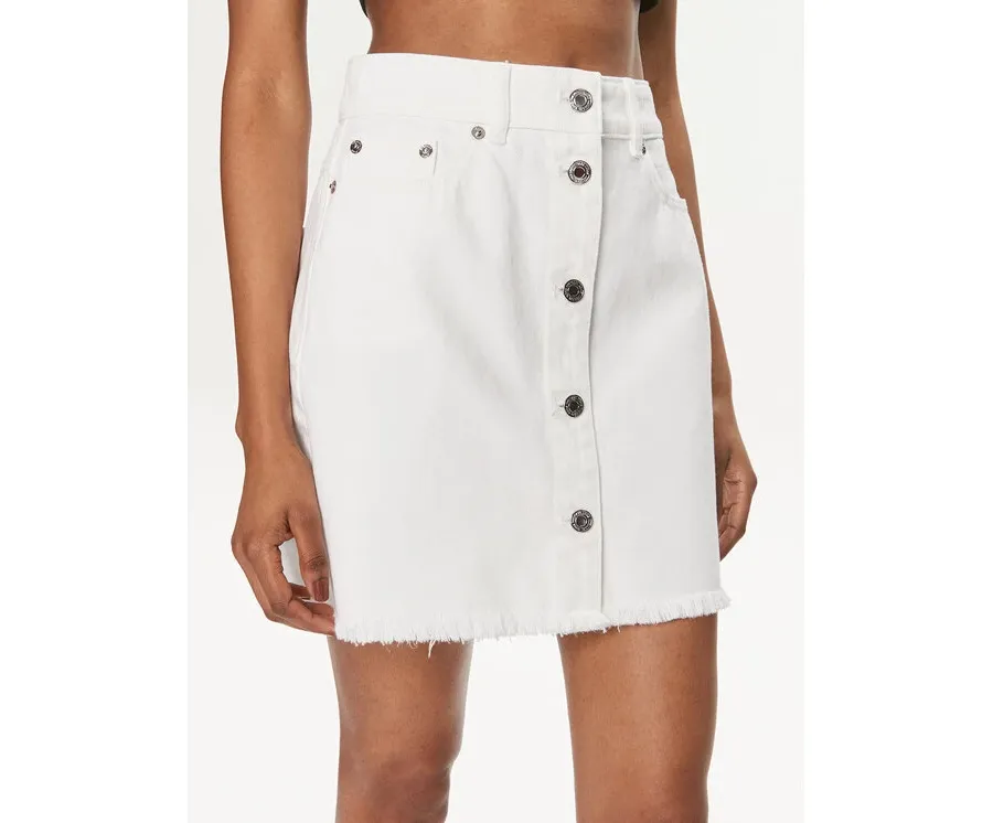 obrazek 1 MICHAEL Michael Kors Spódnica jeansowa MS470CO80V Biały Slim Fit