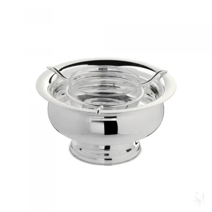 Picture Luxurious Italian caviar dish made of silver - Zaramella Argenti