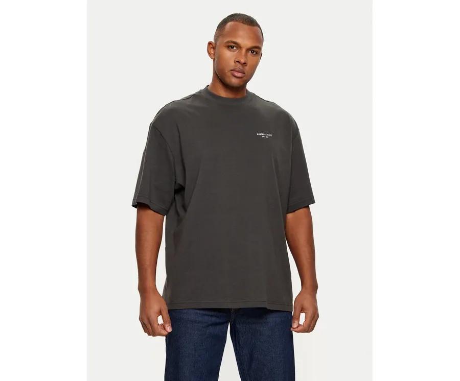 obrazek 1 Mustang T-Shirt Akron 1015833 Szary Relaxed Fit