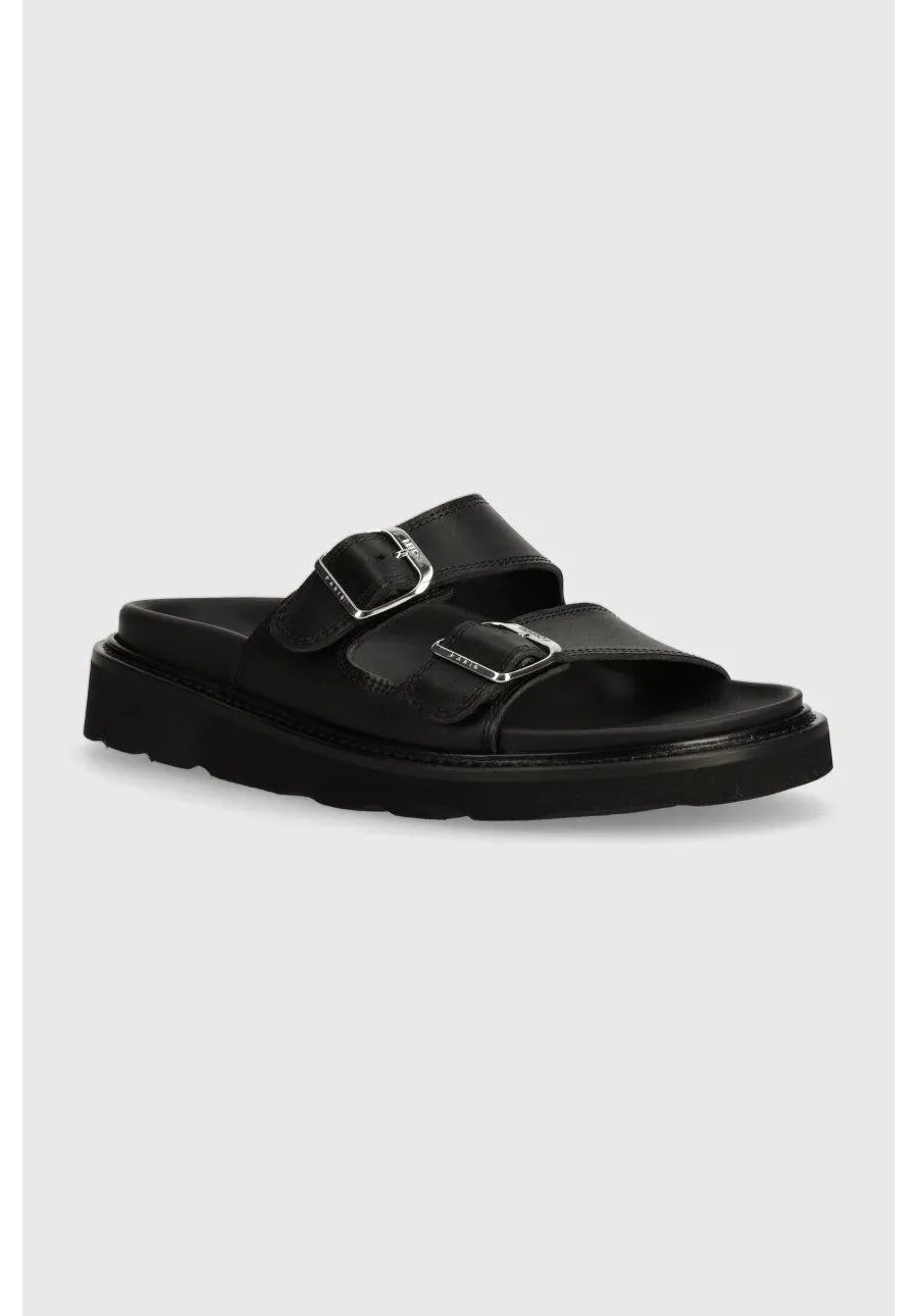 obrazek 1 Kenzo klapki skórzane Matto Mules damskie kolor czarny FE52MU040L62.99